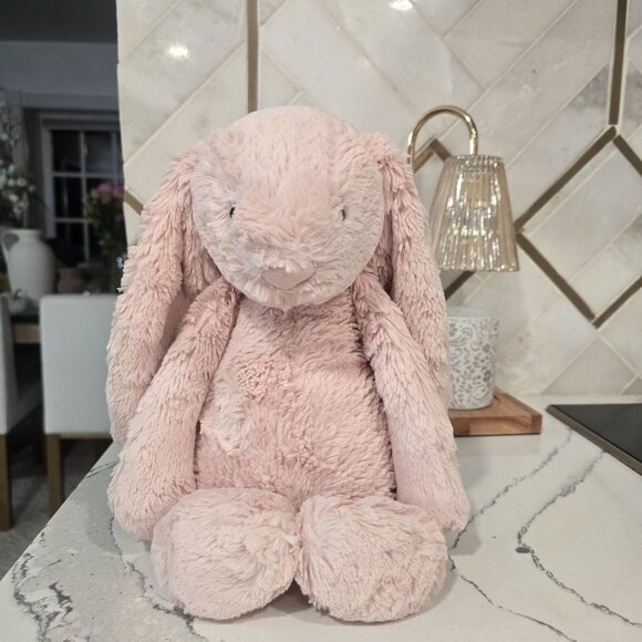 Jellycat Bashful Bunny Plush Pink Stuffed Animal 12" - Picture 13 of 13